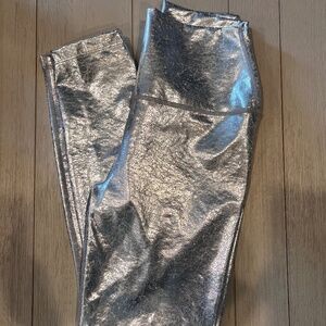 Carbon38 Crackle Foil 7/8 Leggings